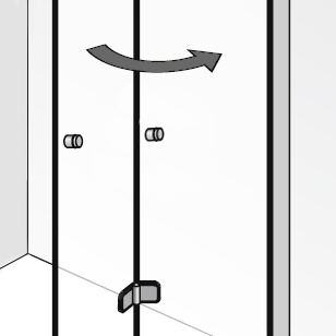 mit zusätzlichem Griff am 2. Türelement: mit zusätzlichem Griff am 2. Türelement