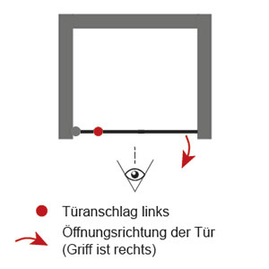 Links (für Drehtür Nische): Links (für Drehtür Nische)