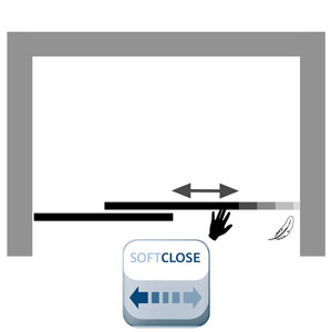 mit Softclose - Mechanismus - beidseitig: mit Softclose - Mechanismus - beidseitig