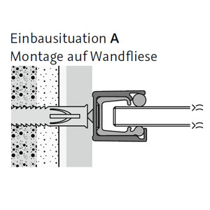 ohne - Montage auf Fliese: ohne - Montage auf Fliese