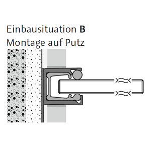mit - Montage auf Putz: mit - Montage auf Putz