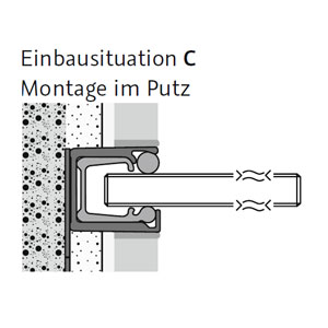 mit - Montage im Putz: mit - Montage im Putz