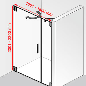 1001 - 1800 mm / 2001 - 2200 mm: 1001 - 1800 mm / 2001 - 2200 mm