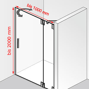 bis 1000 mm / bis 2000 mm: bis 1000 mm / bis 2000 mm