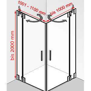1001 - 1100 mm / bis 1000 mm / bis 2000 mm: 1001 - 1100 mm / bis 1000 mm / bis 2000 mm