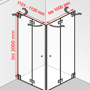 1101 - 1120 mm / bis 1000 mm / bis 2000 mm: 1101 - 1120 mm / bis 1000 mm / bis 2000 mm