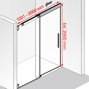 1201 - 2000 mm / bis 2000 mm: 1201 - 2000 mm / bis 2000 mm