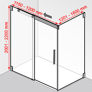 1150 - 1200 mm / 1201 - 1600 mm / 2001 - 2200 mm: 1150 - 1200 mm / 1201 - 1600 mm / 2001 - 2200 mm