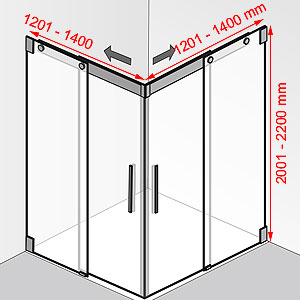 1201 - 1400 mm / 1201 - 1400 mm / 2001 - 2200 mm: 1201 - 1400 mm / 1201 - 1400 mm / 2001 - 2200 mm