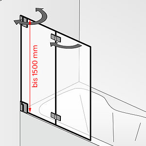 bis 1500 mm: bis 1500 mm