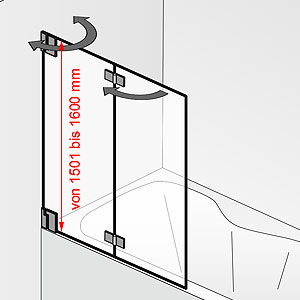 von 1501 bis 1600 mm: von 1501 bis 1600 mm