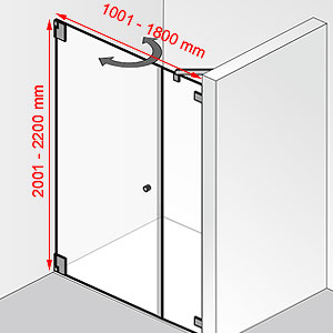 1001 - 1800 mm / 2001 - 2200 mm: 1001 - 1800 mm / 2001 - 2200 mm
