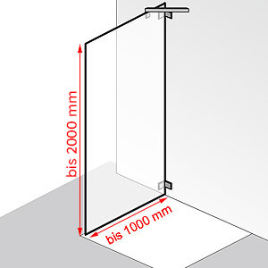 bis 1000 mm / bis 2000 mm: bis 1000 mm / bis 2000 mm