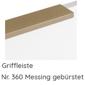 Griffleiste Messing gebürstet: Griffleiste Messing gebürstet