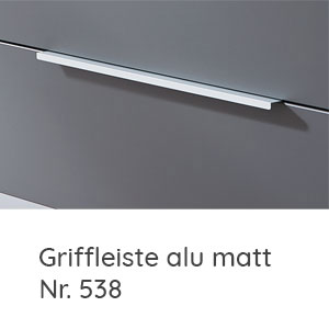 Griffleiste alu matt: Griffleiste alu matt