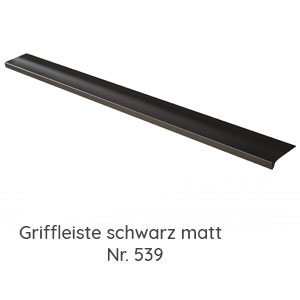 Griffleiste schwarz matt: Griffleiste schwarz matt
