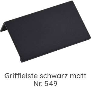 Griffleiste schwarz matt: Griffleiste schwarz matt