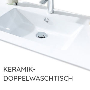Keramik-Doppelwaschtisch: Keramik-Doppelwaschtisch