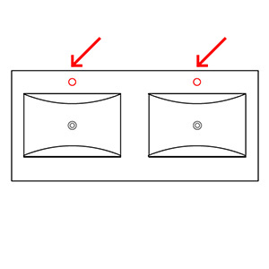 mit Hahnlöchern: mit Hahnlöchern
