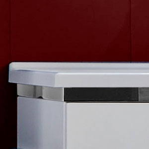 ohne Beleuchtung - mit Dekorleiste Silber: ohne Beleuchtung - mit Dekorleiste Silber