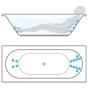 Whirlsystem Therapie Rücken/Fuss: Whirlsystem Therapie Rücken/Fuss