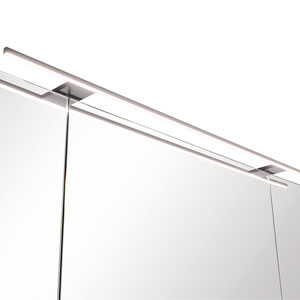 LED, Edelstahl-Optik, 2700 - 6500 K, Breite: 110 cm: LED, Edelstahl-Optik, 2700 - 6500 K, Breite: 110 cm