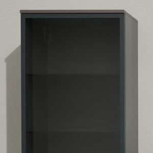 Alurahmenfront Schiefergrau mit Grauglas: Alurahmenfront Schiefergrau mit Grauglas