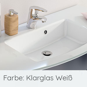 Glaswaschtisch 121 cm: Glaswaschtisch 121 cm