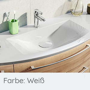 Mineralmarmor-Waschtisch 129 cm, Clou-System, LED-Zusatzbel.: Mineralmarmor-Waschtisch 129 cm, Clou-System, LED-Zusatzbel.