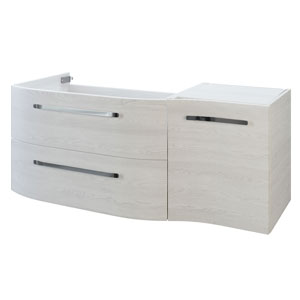 1 Drehtür, 2 Auszüge - Breite: 117 cm: 1 Drehtür, 2 Auszüge - Breite: 117 cm