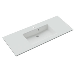 Solid Surface Waschtisch - Breite: 133 cm Mitte: Solid Surface Waschtisch - Breite: 133 cm Mitte