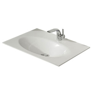 Krion-Waschtisch - Breite: 78 cm: Krion-Waschtisch - Breite: 78 cm