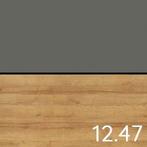 Glas Grau - Riviera Eiche quer Nachbildung: Glas Grau - Riviera Eiche quer Nachbildung