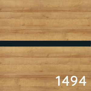 Riviera Eiche quer Nachbildung - schwarze Einlage: Riviera Eiche quer Nachbildung - schwarze Einlage