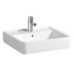 55 cm - Geberit Renova Plan, Keramik, integrierter Überlauf: 55 cm - Geberit Renova Plan, Keramik, integrierter Überlauf