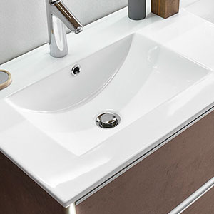 Keramik-Doppelwaschtisch - 121 cm: Keramik-Doppelwaschtisch - 121 cm