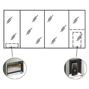 Platz für Kosmetik-Tuchbox li, Platz für Seifenspender re: Platz für Kosmetik-Tuchbox li, Platz für Seifenspender re