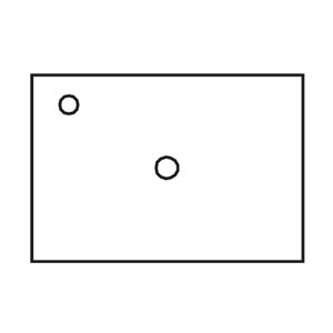 mit Ausschnitt für Aufsatzbecken und Armaturbohrung links: mit Ausschnitt für Aufsatzbecken und Armaturbohrung links