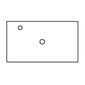 mit Ausschnitt für Aufsatzbecken und Armaturbohrung links: mit Ausschnitt für Aufsatzbecken und Armaturbohrung links