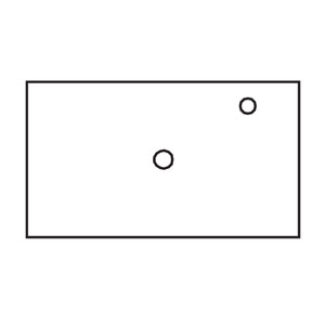 mit Ausschnitt für Aufsatzbecken und Armaturbohrung rechts: mit Ausschnitt für Aufsatzbecken und Armaturbohrung rechts