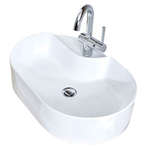 60 cm - Keramik, Zwangsablauf: 60 cm - Keramik, Zwangsablauf