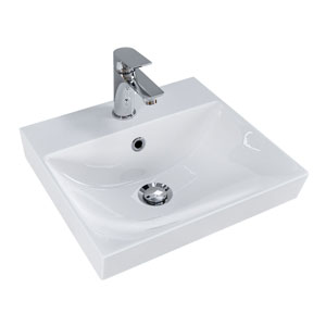 41 cm - Set-Up, Keramik, integrierter Überlauf: 41 cm - Set-Up, Keramik, integrierter Überlauf