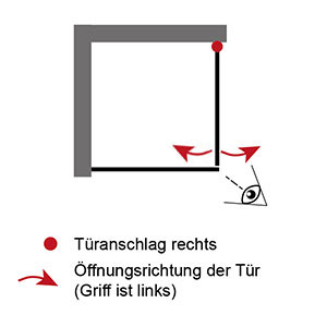 Drehtür pendelbar Rechts: Drehtür pendelbar Rechts
