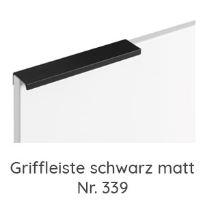 Griffleiste schwarz matt: Griffleiste schwarz matt