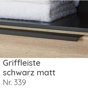 Griffleiste schwarz matt: Griffleiste schwarz matt