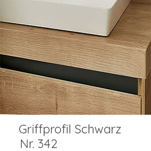 Griffprofil schwarz matt: Griffprofil schwarz matt