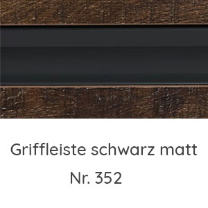 Griffleiste schwarz matt: Griffleiste schwarz matt