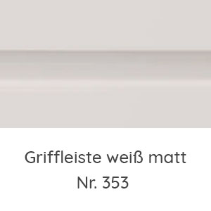 Griffleiste weiß matt: Griffleiste weiß matt