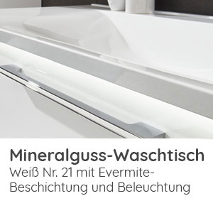 evermite Waschtisch mit LED Beleuchtung 712 mm Breite: evermite Waschtisch mit LED Beleuchtung 712 mm Breite
