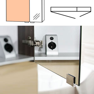 Doppelspiegeltüren - große Tür links: Doppelspiegeltüren - große Tür links